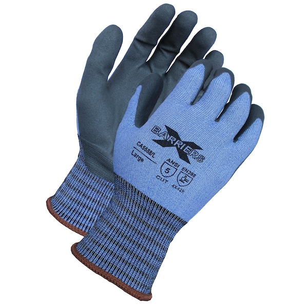 Xbarrier A5 Cut Resistant, Blue Textreme, Luxfoam Coated Glove, S, CA5588S12 - main